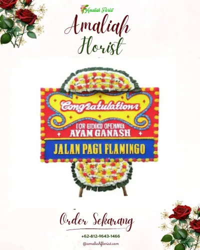 Bunga Papan Congratulation di Kantin